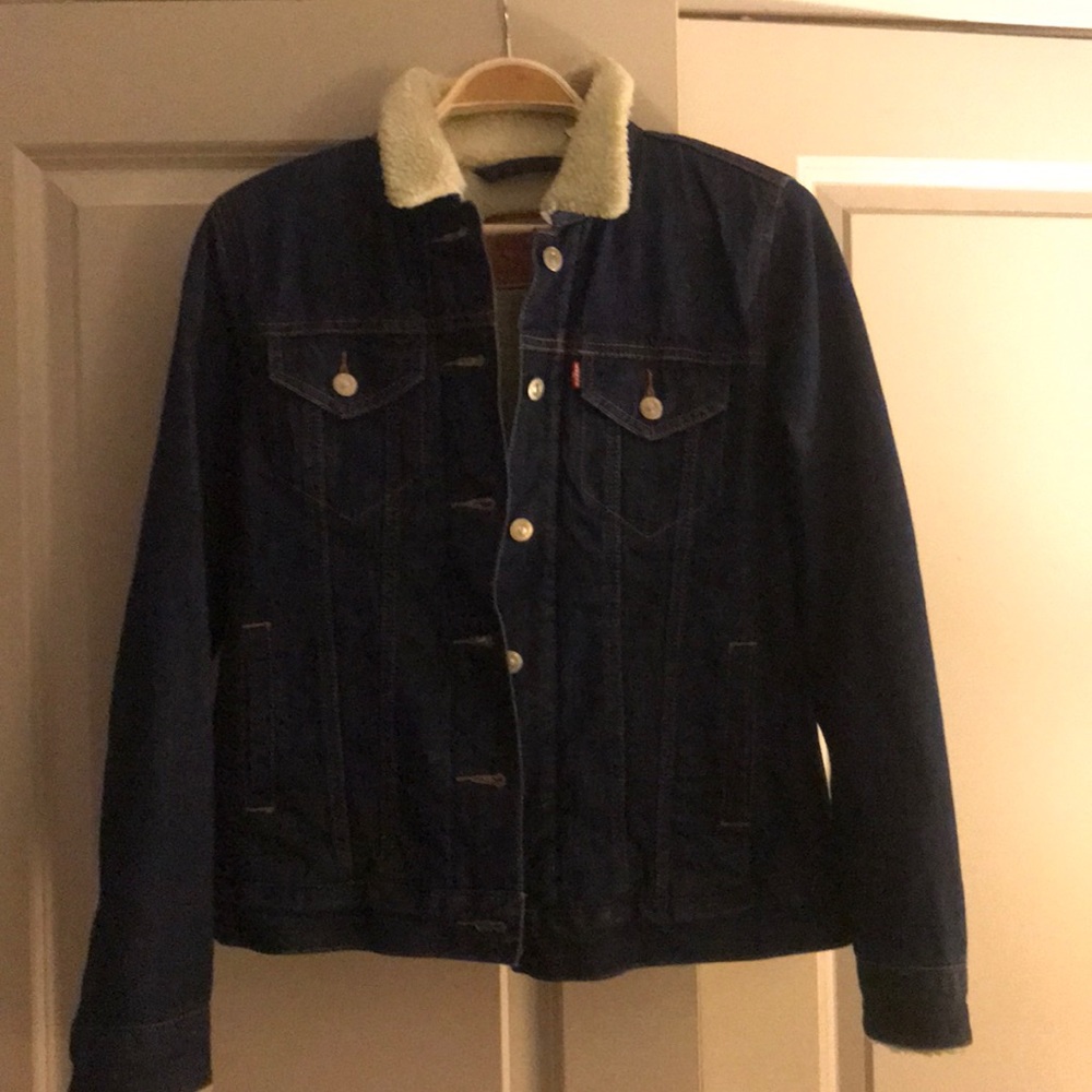 Denim Jacket with Sherpa Lining